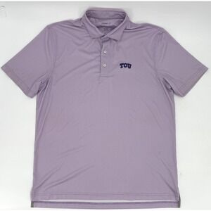 TCU Horned Frogs Johnnie-O Shirt Mens Large NCAA Football Golf Performance